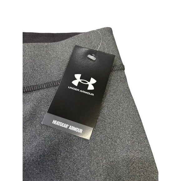 Under Armour Women 5” Charcoal Heather Middy Mid Rise Shorts (1360938) Small - Picture 7 of 11